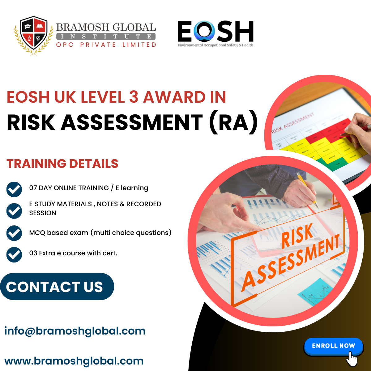 EOSH UK AWARD IN LEVEL 3 RISK ASSESMENT