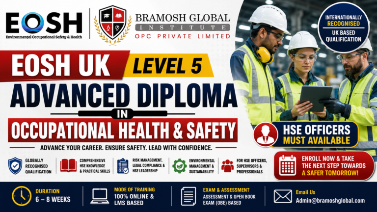 𝐄𝐎𝐒𝐇 𝐔𝐊 𝐋𝐞𝐯𝐞𝐥 𝟓 𝐀𝐝𝐯𝐚𝐧𝐜𝐞𝐝 𝐃𝐢𝐩𝐥𝐨𝐦𝐚 𝐢𝐧 𝐎𝐜𝐜𝐮𝐩𝐚𝐭𝐢𝐨𝐧𝐚𝐥 𝐇𝐞𝐚𝐥𝐭𝐡 & 𝐒𝐚𝐟𝐞𝐭𝐲
